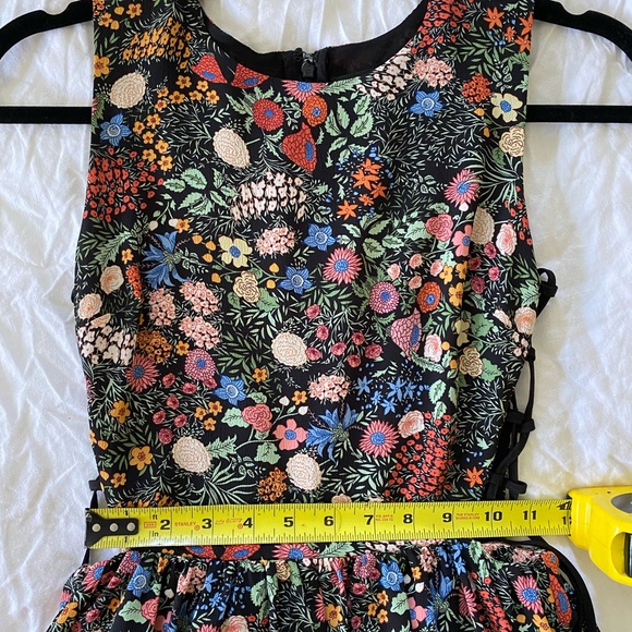 NWOT Topshop Petite 0 XS Dress sides have drawstring openings Anthroplogie - Picture 3 of 10